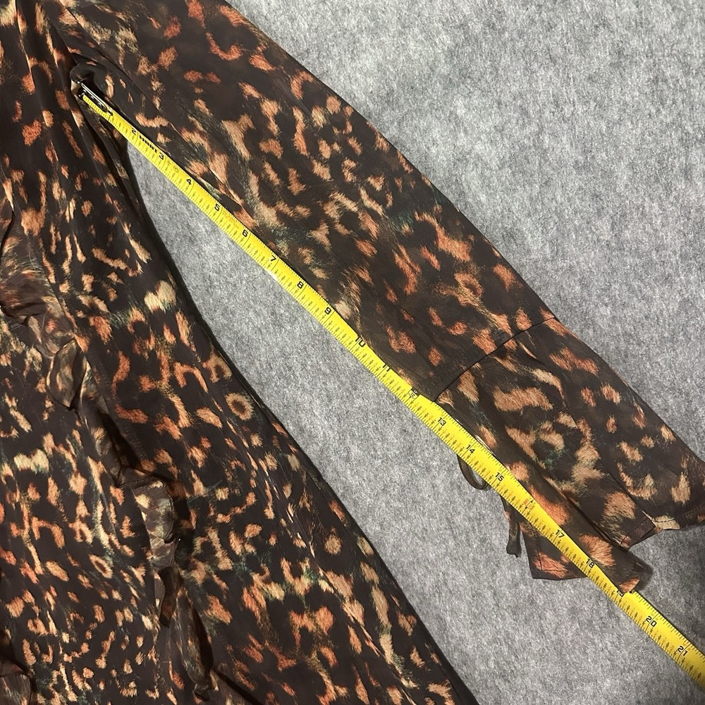 Runaway Brown Leopard-Print Ruffle Mini Dress - Picture 12 of 12